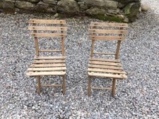 Vintage Children's Fold Up  Chairs School / Lab / Cafe