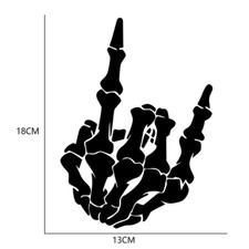 2P Skeleton Finger Sticker