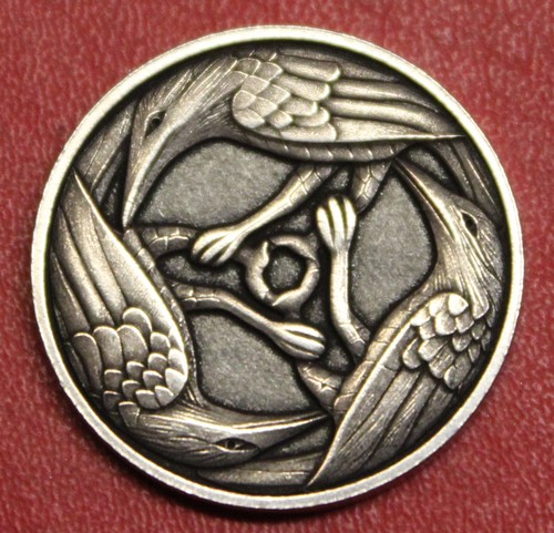 Hobo nickel viking ravens made - nickel,