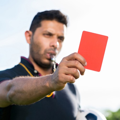 Football referee kit with - referee,