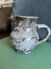 Ewenny pottery blue grey milk - pottery,