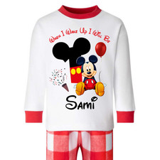 Personalised When I Wake Up Character Kids Pyjamas. When I Wake Up I Will Be PJs