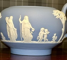 Wedgewood Jasperware Teapot Excellent Condition Unused Collectable Pottery Blue