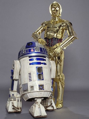 3po star wars resin - r2-d2,