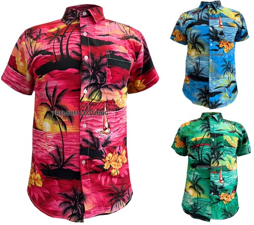 Mens hawaiian shirt stag - hawaiian,