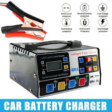 UK Heavy Duty Smart Car Battery Charger Automatic Pulse Repair Trickle 12V/24V