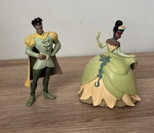 DISNEY PRINCESS & THE FROG - Tiana & Prince Naveen Toy Figures / Cake Topper