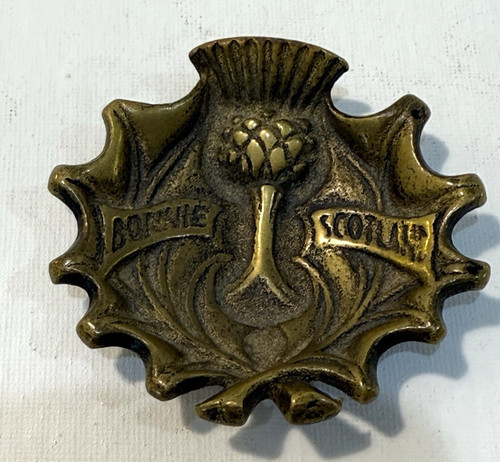 Brass horse medallion - brass,