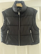 Ladies Black Zara Gilet. Size