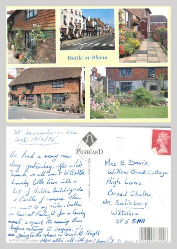 Postcard battle in - in, bloom