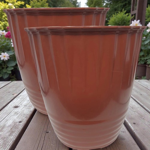 35cm brown garden - plant, pot