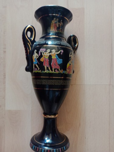 Ceramics black amphora - , vase