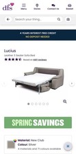 Dfs lucius sofa bed - bed, seater