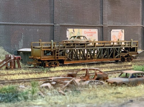 Gauge wagon weathered - oo, car