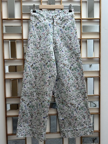 White botanical stretch - white,