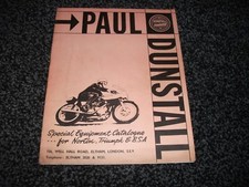 Vintage Paul Dunstall  special equipment catalogue for Norton triumph & BSA