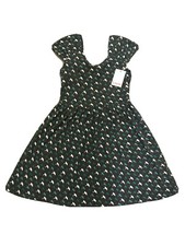 Joy Inessa-Swallow Louch Dress Bird Print 8 Bnwt RRP £39