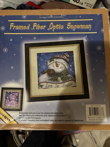 Fiber optic snowman - optic, picture