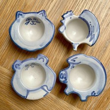 4 Studio Pottery Animal Signed