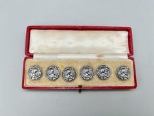6 x ART NOUVEAU STERLING