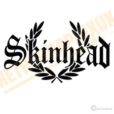 Skinhead Sticker Decal 150 mm