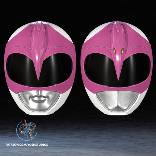 Pink power rangers helmet - pink,