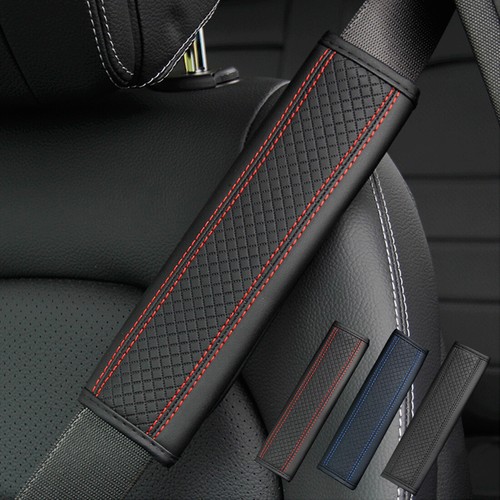 Car seat belt pads leather - car, pu