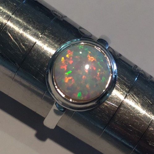 Sterling silver round cabochon - sterling,