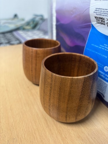 Wooden tea cup set unique - wooden,