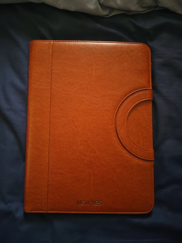 Leather folio folder with - folder,