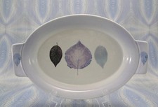 Portmeirion Dusk new Deep oval baker Jo Gorman 11” x 7.5” oven to table purple