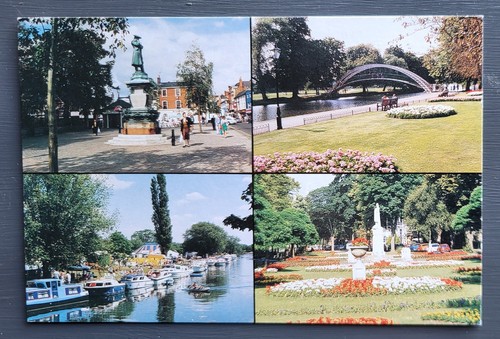 Vintage postcard used four - vintage,