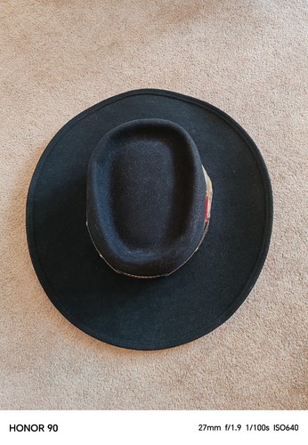Vintage black wool - black, little