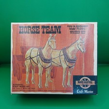 Horse team old west wooden - west",