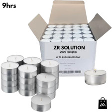 200x Unscented Tealight