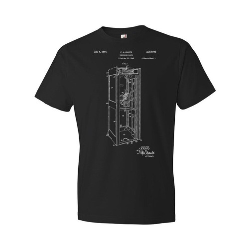 Telephone booth patent shirt - telephone,