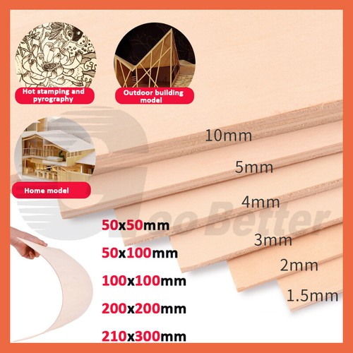 Basswood plywood sheet - plywood, cut