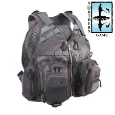 Northern Game Mesh Fly Fishing Waistcoat in Grey.  One size fits most - NEW