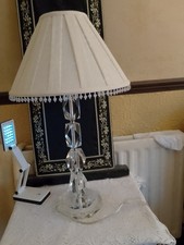 Lead crystal table lamp