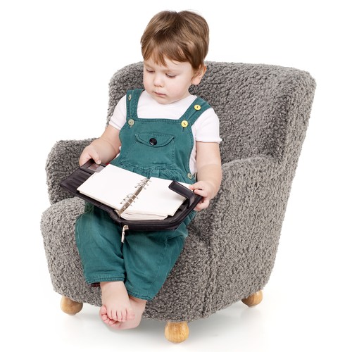 Upholstered children reading - children,