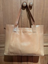 Jobis Tan Leather Tote Bag