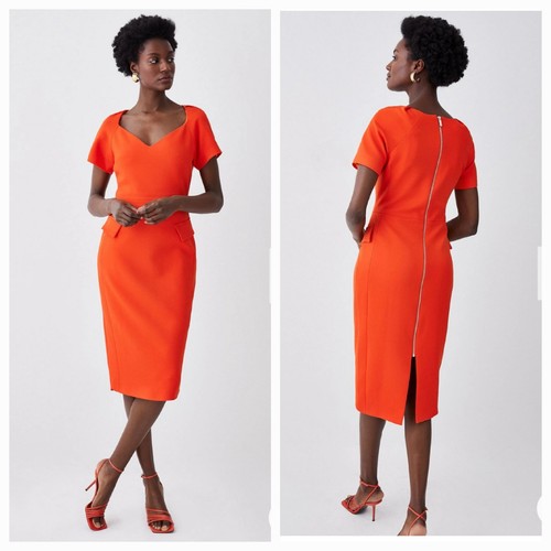 Karen millen bnwt orange - millen, crepe
