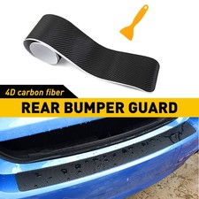 Auto SUV Rear Bumper Sill Guard Plate Carbon Fiber Cover Protective MouldingTrim
