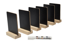 6x A6 Table Top Blackboard -