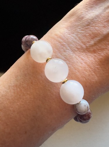 White moonstone pink - white, moonstone/pink