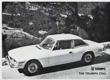 Triumph Stag 1970 UK Market Launch Foldout Sales Brochure