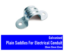 Galvanised plain saddles for - galvanised,