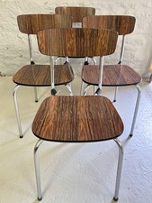 Mid Century Modern Formica/Chrome Dining Chairs x 4. Furniture/Vintage/Retro