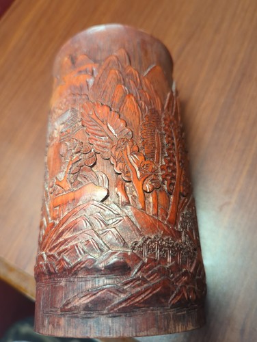 Antique chinese brush bamboo - chinese,