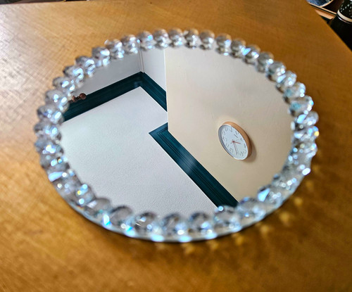 Round tabletop mirror - round,